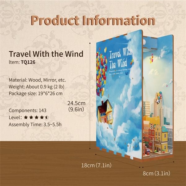 Book Nook DIY Bücherecke Travel with the Wind