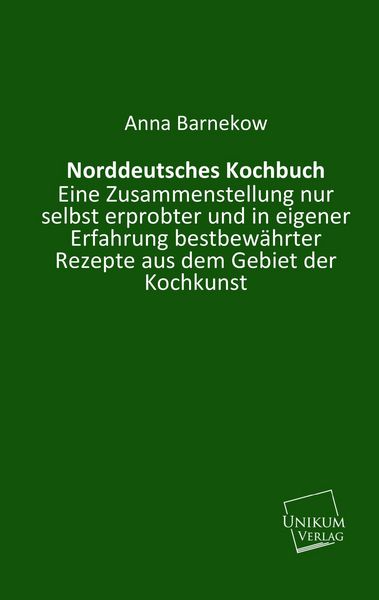 Produktbild: Barnekow, A: Norddeutsches Kochbuch