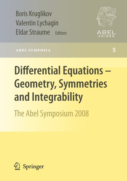 Produktbild: Differential Equations - Geometry, Symmetries and Integrability