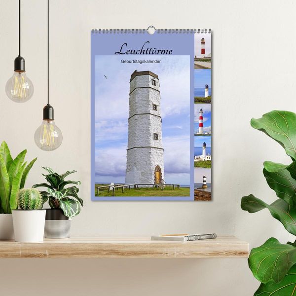 Produktbild: Leuchtt&uuml;rme - Geburtstagskalender (Wandkalender 2026 DIN A3 hoch), CALVENDO Monatskalender