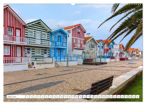 Produktbild: Portugal, der bunte S&uuml;den Europas (hochwertiger Premium Wandkalender 2026 DIN A2 quer), Kunstdruck in Hochglanz