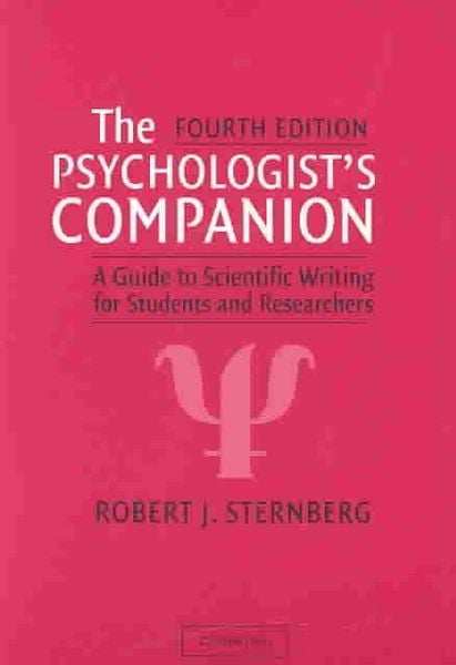 Produktbild: Sternberg, R: The Psychologist's Companion