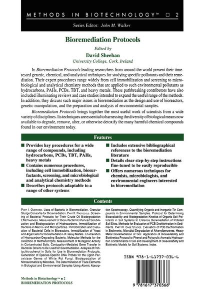 Produktbild: Bioremediation Protocols