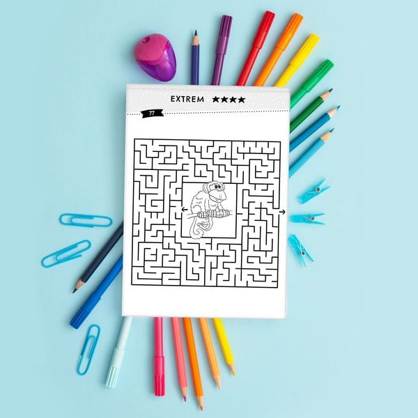 Produktbild: 100 R&auml;tsel: Der XXL Labyrinth-Block f&uuml;r Kinder ab 4