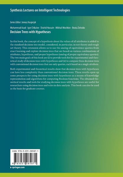 Produktbild: Decision Trees with Hypotheses