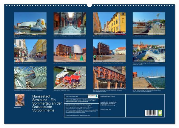 Produktbild: Hansestadt Stralsund - Ein Sommertag an der Ostseek&uuml;ste Vorpommerns (Wandkalender 2026 DIN A2 quer), CALVENDO Monatskalender