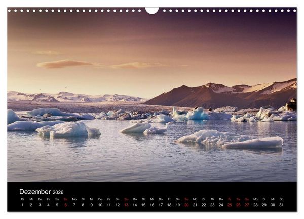 Produktbild: Island - Insel aus Feuer und Eis (Wandkalender 2026 DIN A3 quer), CALVENDO Monatskalender