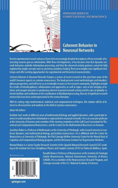 Produktbild: Coherent Behavior in Neuronal Networks