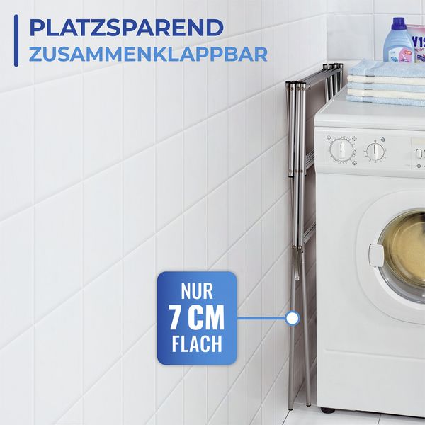 Produktbild: Teleskop-W&auml;schetrockner Edelstahl, rostfrei