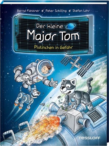 Der kleine Major Tom. Band 12. Plutinchen in Gefahr, Gebundene Ausgabe von Bernd Flessner,Peter Schilling, Tessloff Verlag Ragnar Tessloff GmbH & Co.