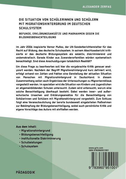 Produktbild: Sch&uuml;lerinnen und Sch&uuml;ler mit Migrationshintergrund im deutschen Schulsystem