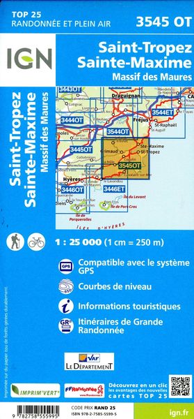 Produktbild: 3545OT Saint-Tropez Sainte Maxine Massif des Maures
