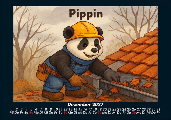 Produktbild: Pippin als Dachdecker-Azubi 2027 Fotokalender DIN A5