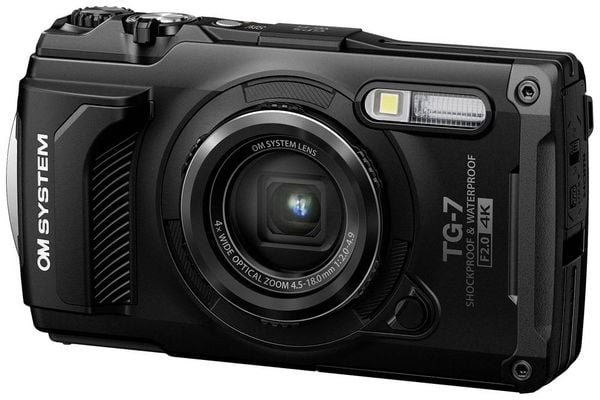 Produktbild: OM System TG-7 black Digitalkamera 12 Megapixel Opt. Zoom: 4 x Schwarz Sto&szlig;fest, Wasserdicht, 4K-Video