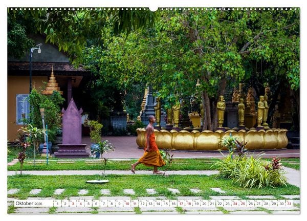 Produktbild: Siem Reap Stadt der Tempel Kambodscha (hochwertiger Premium Wandkalender 2026 DIN A2 quer), Kunstdruck in Hochglanz