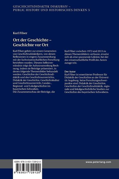 Produktbild: Ort der Geschichte &ndash; Geschichte vor Ort