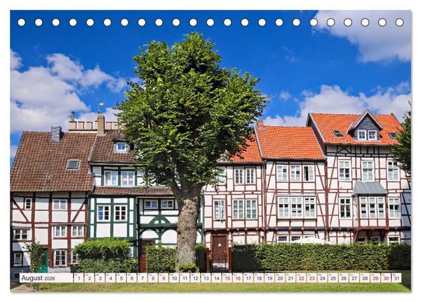 Produktbild: LEMGO - Weserrenaissance und Fachwerkromantik (Tischkalender 2026 DIN A5 quer), CALVENDO Monatskalender