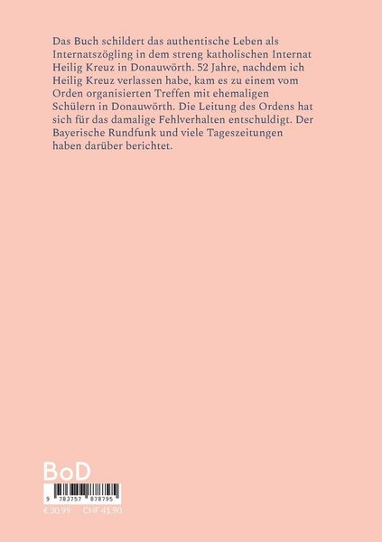 Produktbild: Als Sch&uuml;ler im Internat Heilig Kreuz