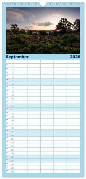 Produktbild: Familienplaner 2026 - STUTTGART 2026 auf den zweiten Blick mit 5 Spalten (Wandkalender, 21 x 45 cm) CALVENDO