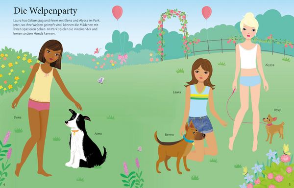 Produktbild: Mein gro&szlig;es Anziehpuppen-Stickerbuch: Meine Hunde und Katzen