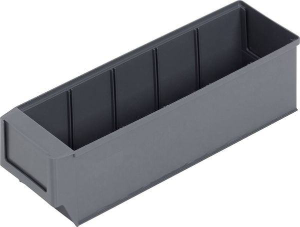 Produktbild: Alutec 66027 Sichtlagerkasten (L x B x H) 300 x 91 x 81mm Dunkelgrau 1St.