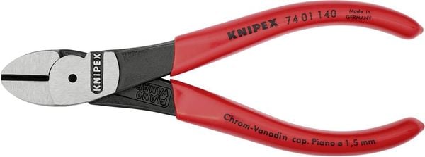 Knipex 74 01 140 Werkstatt Kraft-Seitenschneider mit Facette 140mm