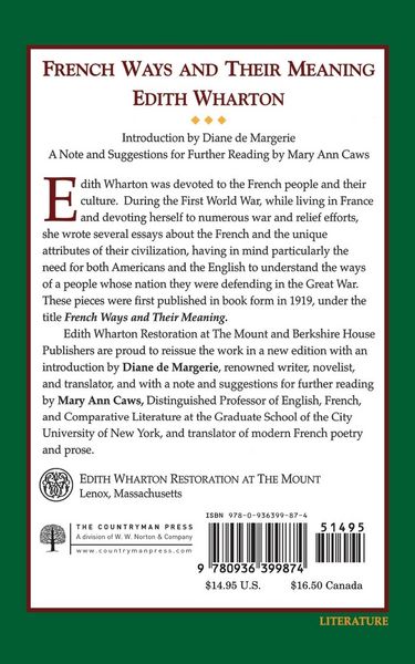 Produktbild: French Ways and Their Meaning