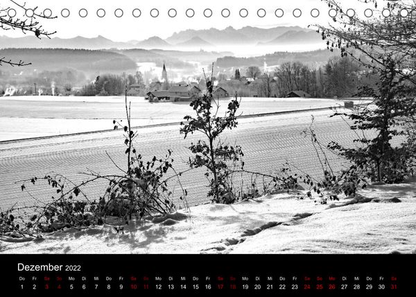 Produktbild: SchwarzWeiss gesehen (Tischkalender 2022 DIN A5 quer)