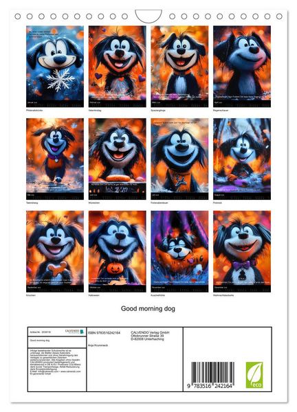 Produktbild: Good morning dog (Wandkalender 2026 DIN A4 hoch), CALVENDO Monatskalender