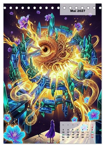Produktbild: Das Auge von Somnium (Tischkalender 2027 DIN A5 hoch), CALVENDO Monatskalender