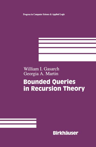 Produktbild: Bounded Queries in Recursion Theory