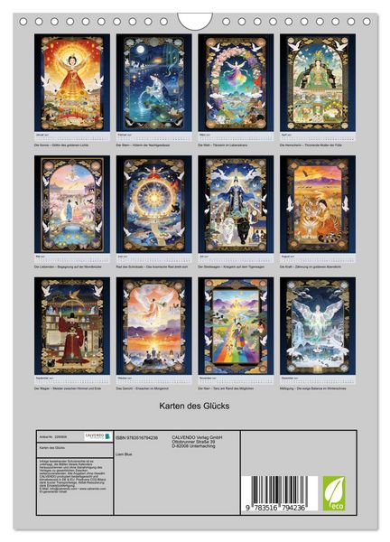 Produktbild: Karten des Gl&uuml;cks (Wandkalender 2027 DIN A4 hoch), CALVENDO Monatskalender