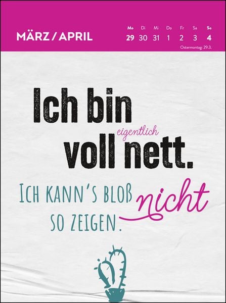 Produktbild: Wochenkalender 2027: Ich atme ein, ich raste aus