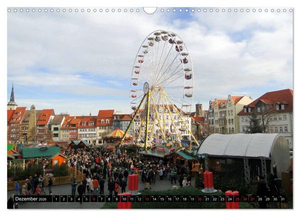 Produktbild: Willkommen in ERFURT (Wandkalender 2026 DIN A3 quer), CALVENDO Monatskalender