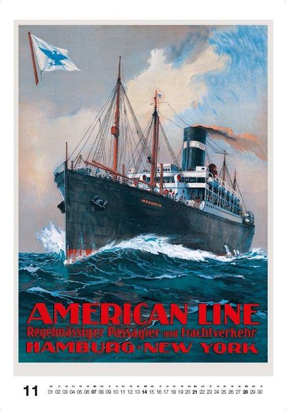 Produktbild: Historische Schiffsplakate 2027