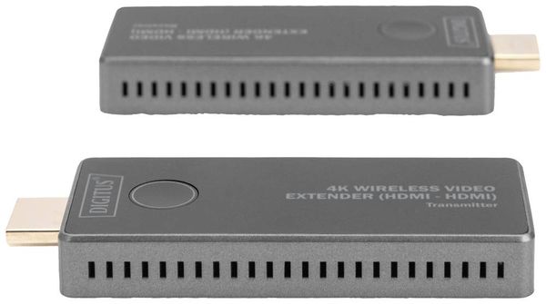 Produktbild: Digitus DS-55323 HDMI-Funk&uuml;bertragung (Set) 30 m 3840 x 2160 Pixel integrierte LED-Anzeige, mobile Variante