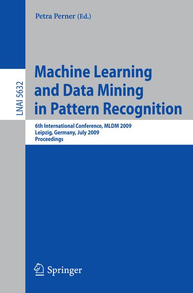 Produktbild: Machine Learning and Data Mining in Pattern Recognition