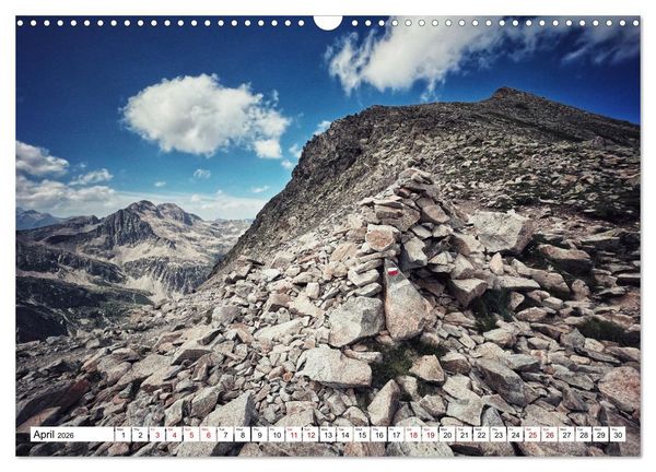 Produktbild: Hiking the GR 10 A long distance trail through the French Pyrenees (Wall Calendar 2026 DIN A3 landscape), CALVENDO 12 Month Wall Calendar