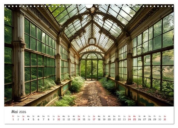 Produktbild: KI - Lost Places aus dem Rechner (Wandkalender 2026 DIN A3 quer), CALVENDO Monatskalender