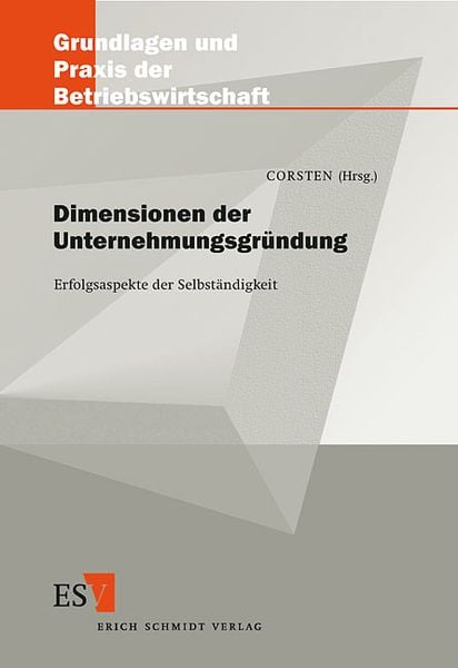 Produktbild: Dimensionen der Unternehmungsgr&uuml;ndung