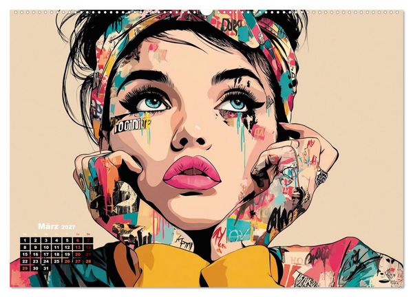 Produktbild: Popart Visionen (Wandkalender 2027 DIN A2 quer), CALVENDO Monatskalender
