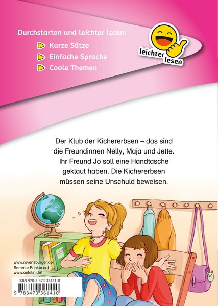Produktbild: Erstleser - leichter lesen: Ein Fall f&uuml;r die Kichererbsen