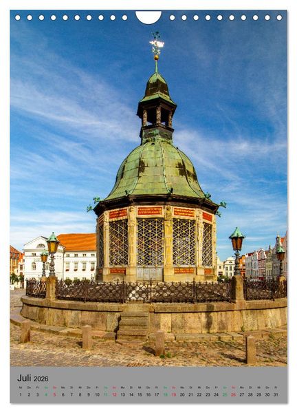 Produktbild: Wismar - Stadtspaziergang (Wandkalender 2026 DIN A4 hoch), CALVENDO Monatskalender