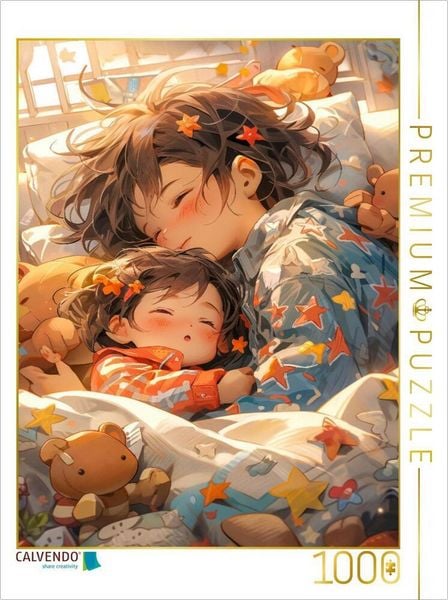 CALVENDO Puzzle Manga Kinder | 1000 Teile Lege-Größe 64x48cm Foto-Puzzle für glückliche Stunden