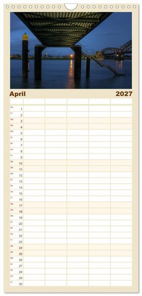 Produktbild: Familienplaner 2027 - K&ouml;ln bei Nacht mit 5 Spalten (Wandkalender, 21 x 45 cm) CALVENDO