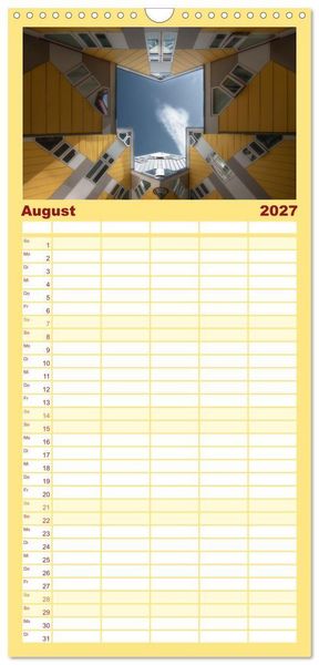 Produktbild: Familienplaner 2027 - Rotterdam - Die heimliche Hauptstadt der Niederlande mit 5 Spalten (Wandkalender, 21 x 45 cm) CALVENDO