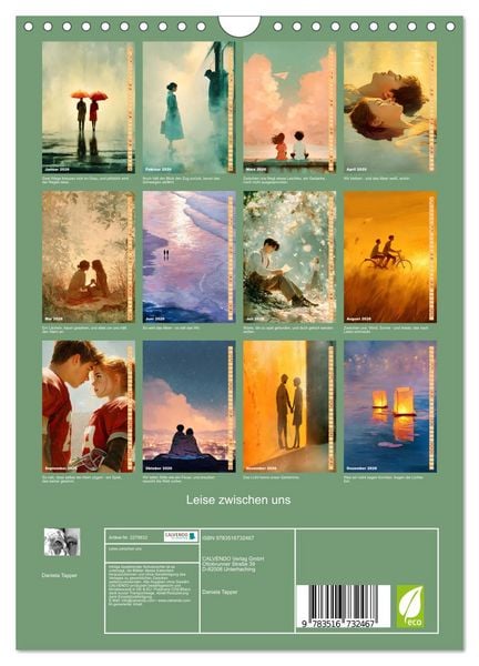 Produktbild: Leise zwischen uns (Wandkalender 2026 DIN A4 hoch), CALVENDO Monatskalender