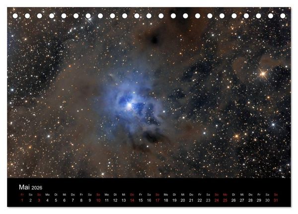 Produktbild: Die Galaxie im Garten (Tischkalender 2026 DIN A5 quer), CALVENDO Monatskalender