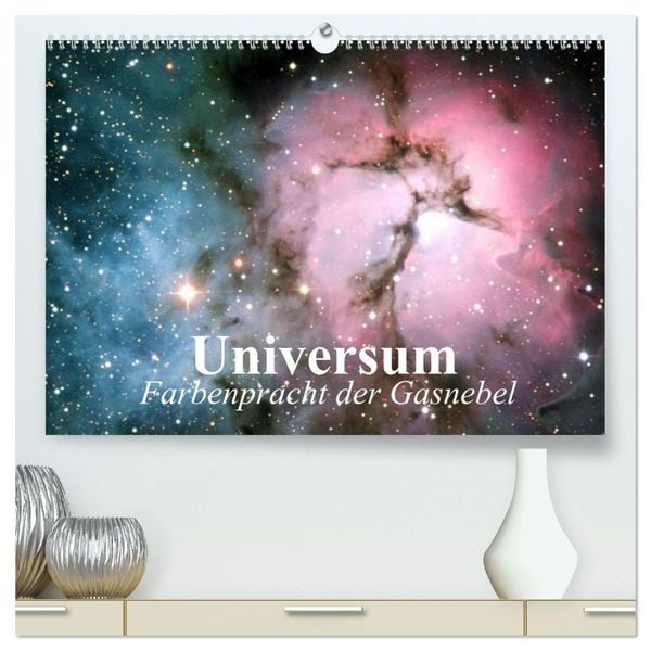 Produktbild: Universum. Farbenpracht der Gasnebel (hochwertiger Premium Wandkalender 2026 DIN A2 quer), Kunstdruck in Hochglanz