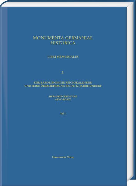 Produktbild: Der karolingische Reichskalender und seine &Uuml;berlieferung bis ins 12. Jahrhundert